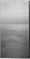 Reflection of clouds on water, Lake Geneva, Switzerland (black and white) Fine Art Print