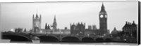 Houses of Parliament, Westminster Bridge and Big Ben, London, England Fine Art Print