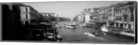 Grand Canal in black and white, Venice, Italy Fine Art Print