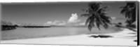Moana Beach (black and white), Bora Bora, Tahiti, French Polynesia Fine Art Print