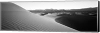Sunrise at Stovepipe Wells, Death Valley, California (black & white) Fine Art Print