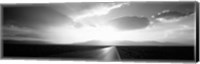 Death Valley National Park at Sunset, California (black & white) Fine Art Print