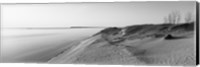 Sand dunes at the lakeside, Sleeping Bear Dunes National Lakeshore, Lake Michigan, Michigan, USA Fine Art Print