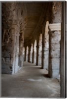 Columns of amphitheater, Arles Amphitheatre, Arles, Bouches-Du-Rhone, Provence-Alpes-Cote d'Azur, France Fine Art Print