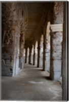 Columns of amphitheater, Arles Amphitheatre, Arles, Bouches-Du-Rhone, Provence-Alpes-Cote d'Azur, France Fine Art Print