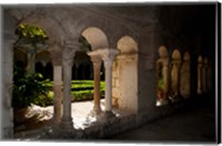 Cloister of ancient Monastere Saint-Paul-De-Mausole, St.-Remy-De-Provence, Bouches-Du-Rhone, Provence-Alpes-Cote d'Azur, France Fine Art Print