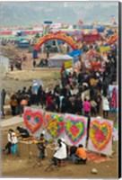 Ciqikou carnival by the Jialing River during Chinese New Year, Ciqikou, Chongqing, China Fine Art Print