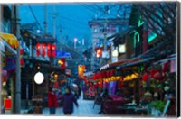 People in a market at the backpacker area around Renmin Lu, Old Town, Dali, Yunnan Province, China Fine Art Print