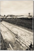 Old drydock at the rope making factory of French Navy, Corderie Royale, Rochefort, Charente-Maritime, Poitou-Charentes, France Fine Art Print