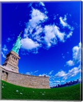 Low angle view of a statue, Statue Of Liberty, Manhattan, Liberty Island, New York City, New York State, USA Fine Art Print