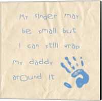 My Finger May Be Small Baby Boy Fine Art Print