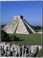 Ancient structures, El Castillo, Chichen Itza (Mayan), Mexico Fine Art Print