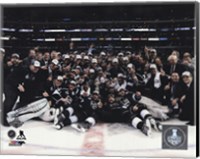 The Los Angeles Kings Celebration on ice Game 5 of the 2014 Stanley Cup Finals Action Fine Art Print