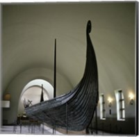 9th Century Viking Ships Oslo, Norway Fine Art Print