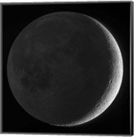 Moon with earthshine Fine Art Print