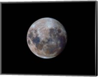 The true colors of the moon during the 2010 perigee Fine Art Print