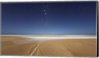 Alpha and Beta Centauri seen from the beach in Miramar, Argentina Fine Art Print