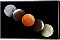 Digital composite of total lunar eclipse Fine Art Print