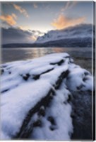 A cold morning in Grovfjorden, Troms County, Norway Fine Art Print