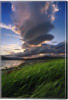 A giant stacked lenticular cloud over Tjeldsundet, Troms County, Norway Fine Art Print