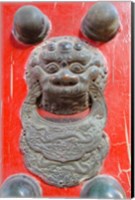 Door knocker, Hall of Consolation, Forbidden City, Beijing, China Fine Art Print