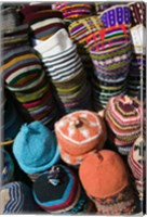 Berber Hats, Souqs of Marrakech, Marrakech, Morocco Fine Art Print