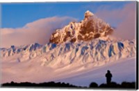 Graae Glacier and Mount Sabatier, Trollhul, South Georgia Island, Antarctica Fine Art Print