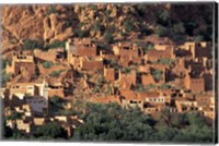 Fortified Homes of Mud and Straw (Kasbahs) and Mosque, Morocco Fine Art Print