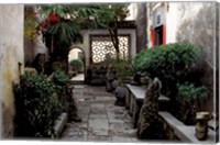 Courtyard of Huizhou-styled House, China Fine Art Print