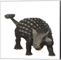 Ankylosaurus was an armored dinosaur from the Creataceous Period Fine Art Print