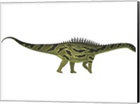 Agustinia ligabuei, a sauropod from the Early Cretaceous Period Fine Art Print