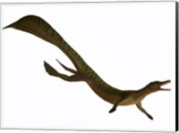 Mesosaurus, an aquatic reptile from the Early Permian period Fine Art Print