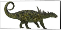 Sauropelta was a heavily armored dinosaur from the Cretaceous Period Fine Art Print