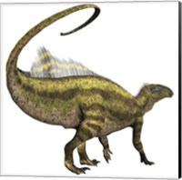 Tenontosaurus dinosaur from the Cretaceous Period Fine Art Print