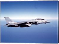 F-14A Tomcat in flight above the Pacific Ocean Fine Art Print