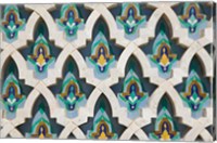 MOROCCO, Hassan II Mosque, Islamic Tile Detail Fine Art Print