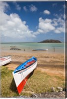 Mauritius, Rodrigues Island, fishing boats Fine Art Print