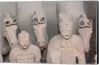 Qin Terra Cotta Horses, Xian, China Fine Art Print