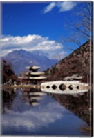 Pagoda, Black Dragon Pool Park, Lijiang, Yunnan, China Fine Art Print