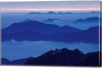 Mt Huangshan (Yellow Mountain) in Mist, China Fine Art Print