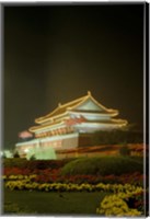 Night View of Tian An Men Tower, Beijing, China Fine Art Print