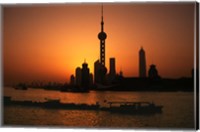 Oriental Pearl TV Tower and High Rises, Shanghai, China Fine Art Print