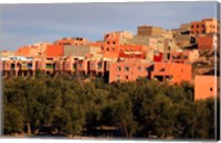 Small village settlements in the foothills of the Atlas Mountains, Morocco Fine Art Print