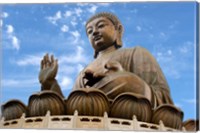 Tian Tan Buddha Statue, Ngong Ping, Lantau Island, Hong Kong, China Fine Art Print