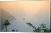 Sunset View of Xiling Gorge, Three Gorges, Yangtze River, China Fine Art Print