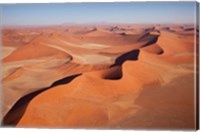 View of Namib Desert sand dunes, Namib-Naukluft Park, Sossusvlei, Namibia, Africa Fine Art Print