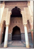 Zellij (Mosaic Tilework) at the Saddian Tombs, Morocco Fine Art Print