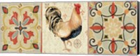 Bohemian Rooster Panel II Fine Art Print