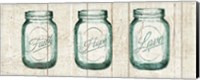 Flea Market Mason Jars Panel I v.2 Fine Art Print