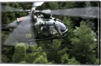 MBB Bo 105 helicopter of the Swedish Air Force Fine Art Print